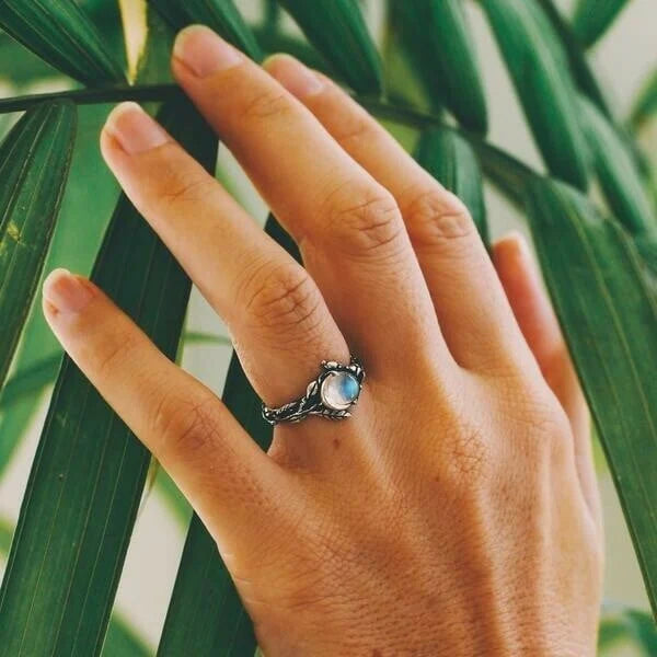 Celestial Moonstone Ring