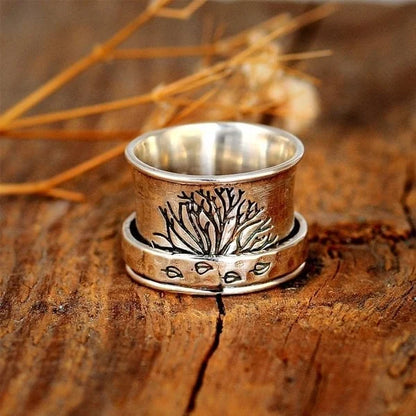 Tree of Life Spinner Meditation Ring