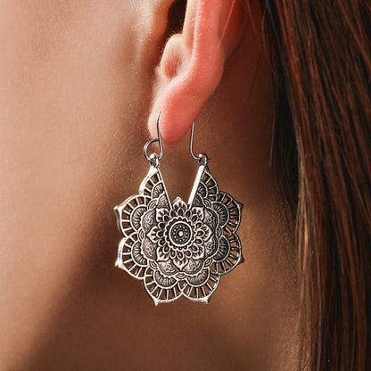 Lotus Mandala Earrings