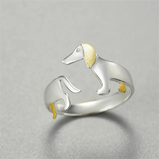 Vintage Sausage Dog Ring