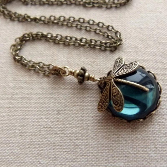 Vintage Dragonfly Necklace