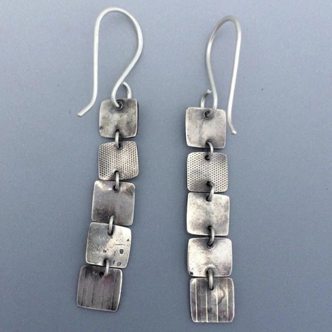 Silver Plated Boho Earrings