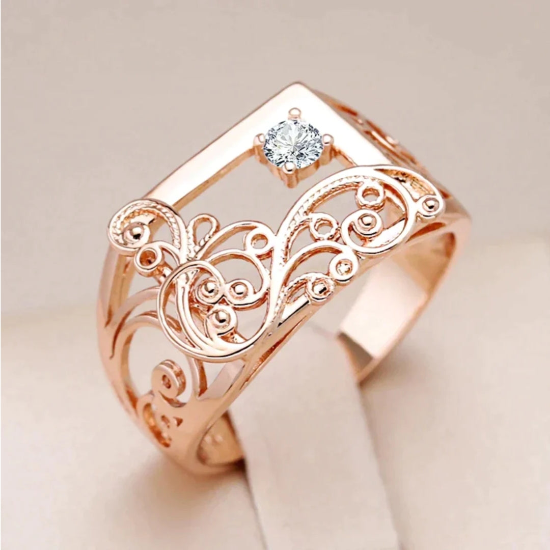 Elegant Rectangular Zirconia Ring