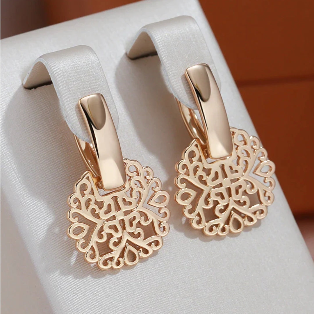 Elegant Mandala Hollow Earrings