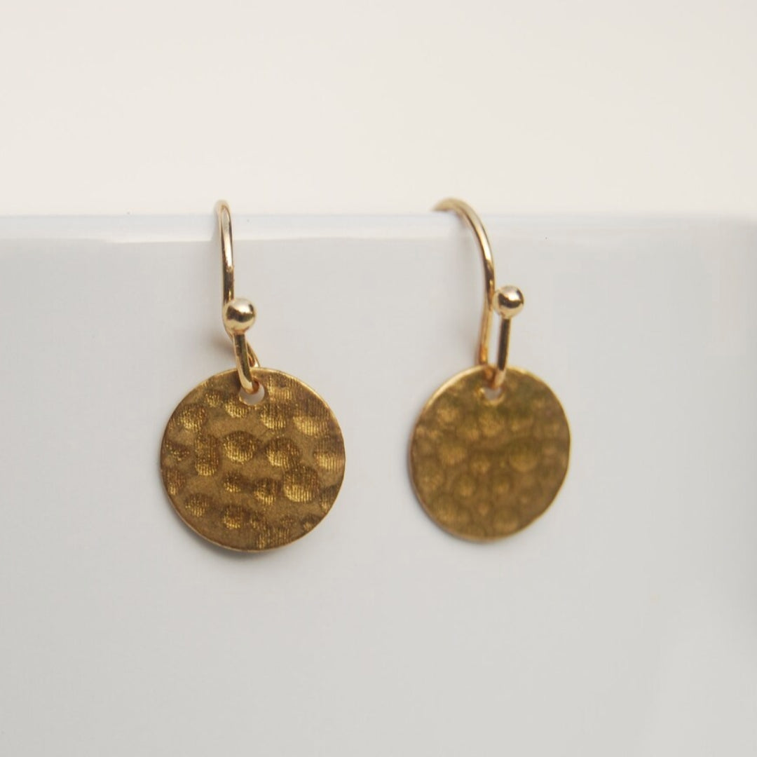 Vintage Gold Rounded Earrings