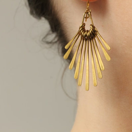 Vintage Golden Dangling Earrings