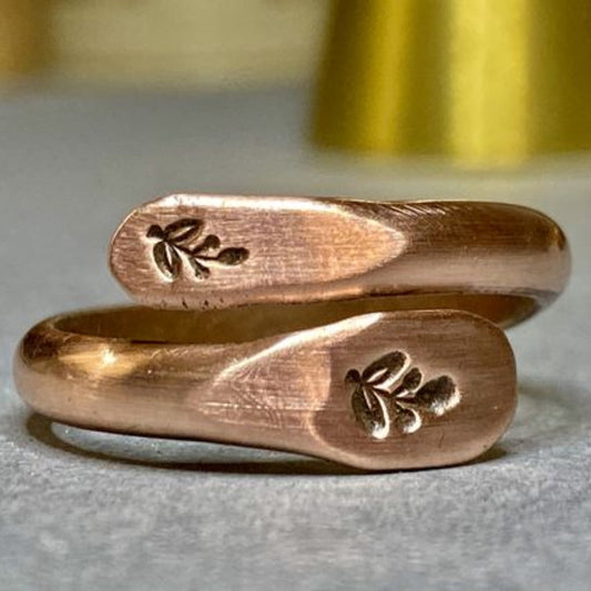 Vintage Rose Gold Open Ring