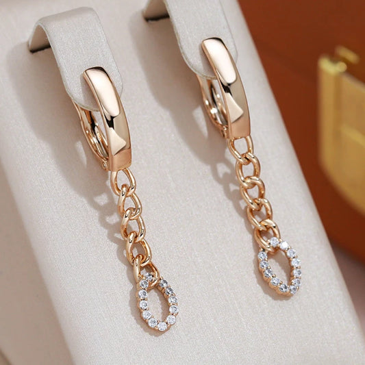 Elegant Dangling Bright Chain Earrings