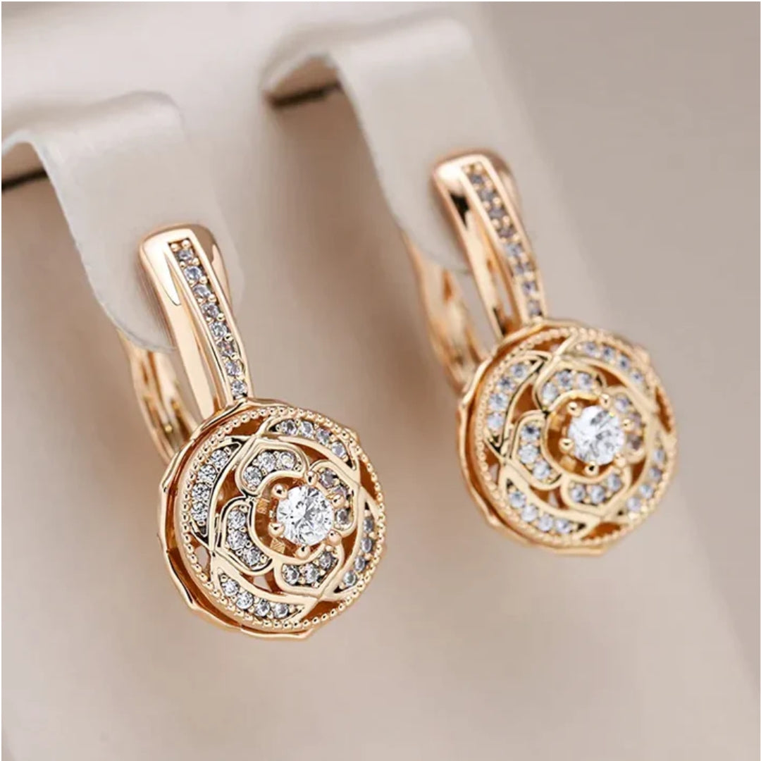 Elegant Rounded Bright Earrings