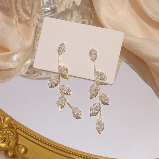 Silver Earrings with Cubic Zirconia