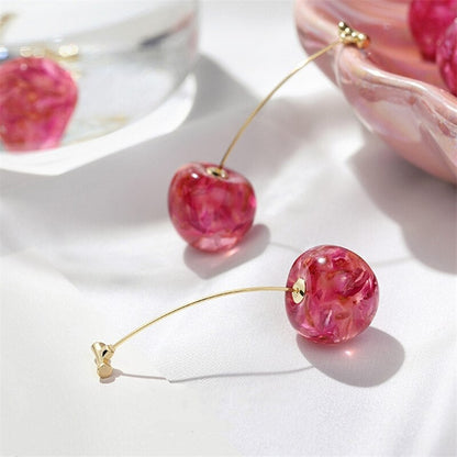 Pink Cherry Luxury Earrings