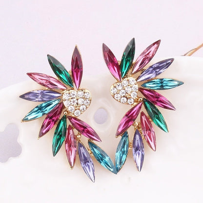 Heart Wings Earrings with Zirconias