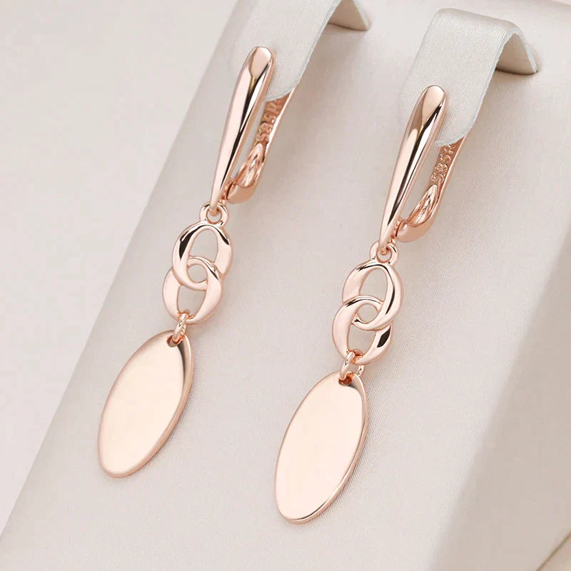 Elegant Rose Gold Plated Earrings