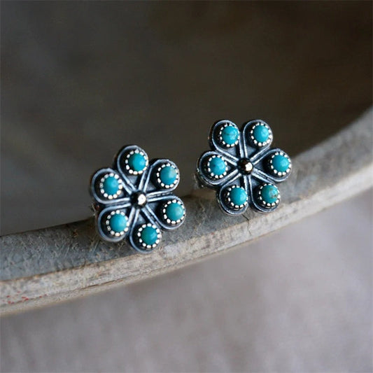 Blue Boho Earrings