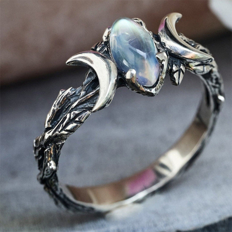 Oval Moonstone Ring