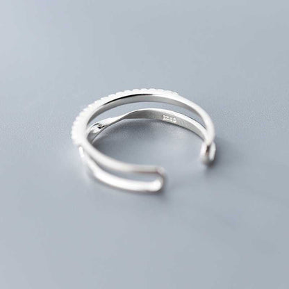 Double Line Adjustable Ring