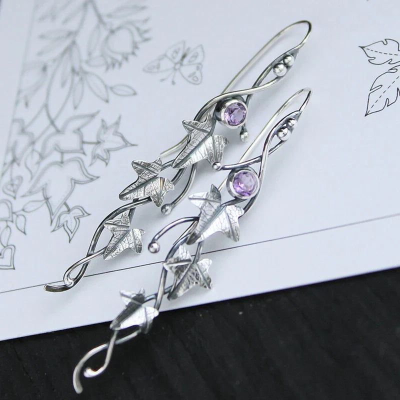 Vintage Leaf Elf Earrings