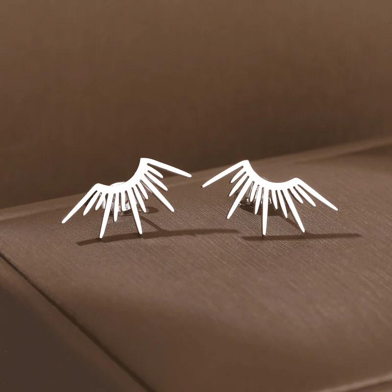 Elegant Stylish Silver Earrings