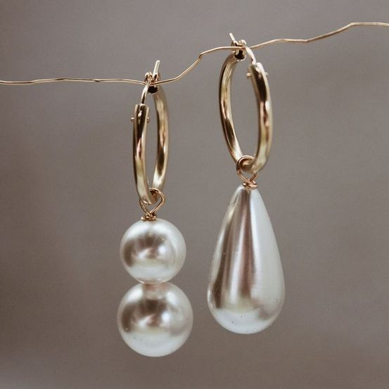 Elegant Baroque Pearl Drop Earrings