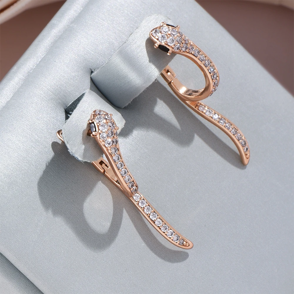 Elegant Bright Serpent Earrings