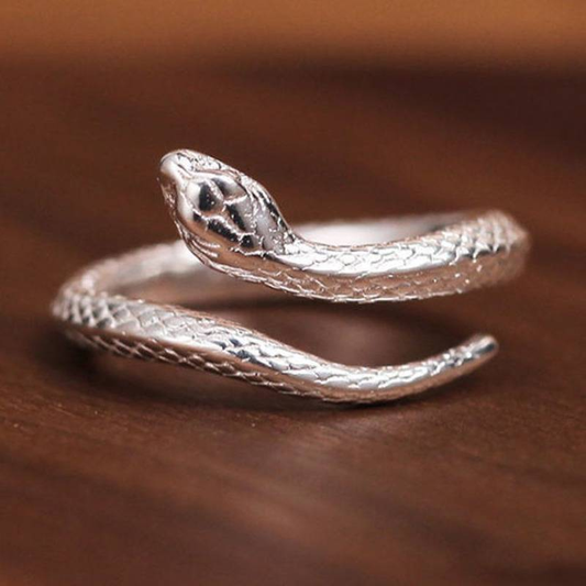 Vintage Silver Snake Ring