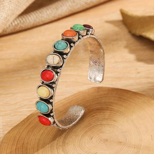 Vintage Colorful Stones Bracelet