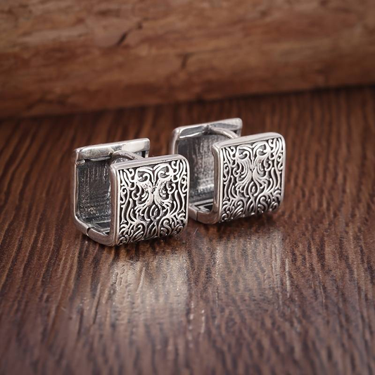 Vintage Old Silver Earrings