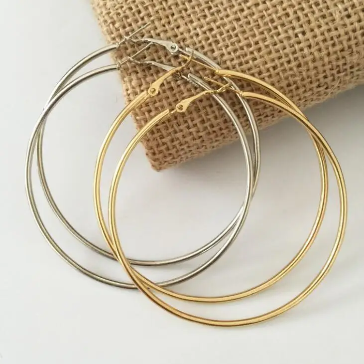 Vintage Gold & Silver Hoop Earrings