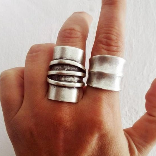 Vintage Silver Ring Set