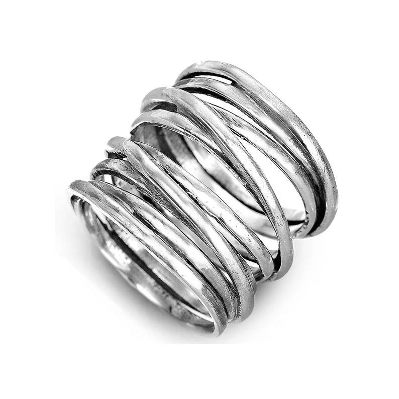 Vintage Silver Layered Ring