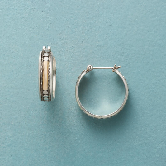 Vintage Silver Hoop Earrings