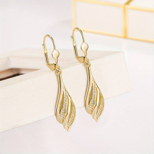 Vintage Golden Bright Earrings