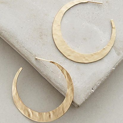 Vintage Golden Hoop Earrings