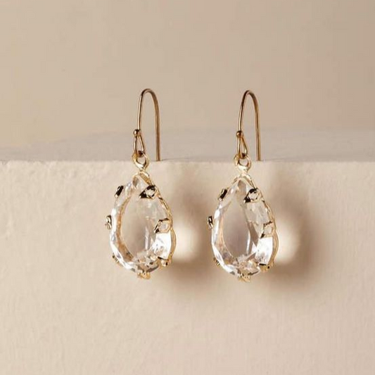 Vintage Crystal Drop Earrings